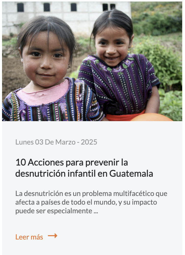 Acciones para prevenir la desnutrición